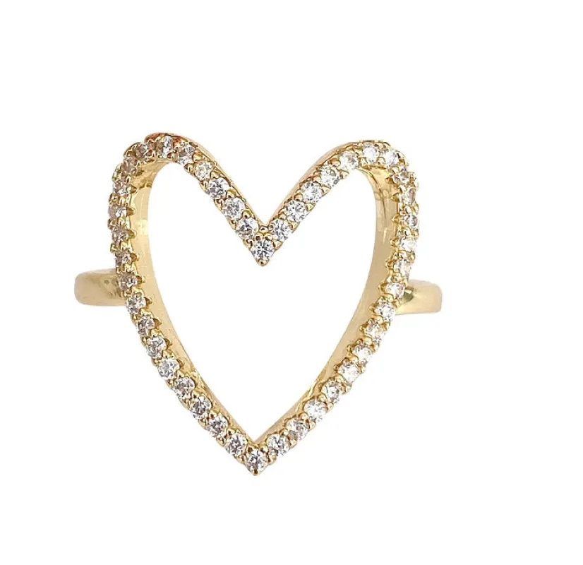 Open Heart Ring made by Sand Dollar