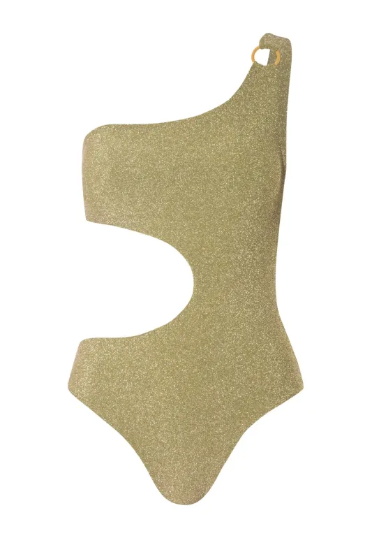 Tamboril Glossy Lime One Piece sold by Sand Dollar