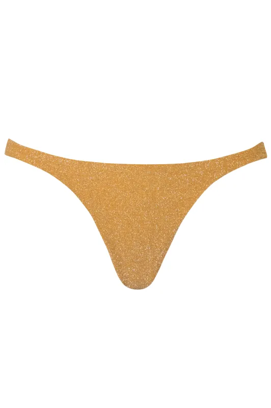 Goa Bottom Glossy Gold Bikini made by BAOBAB