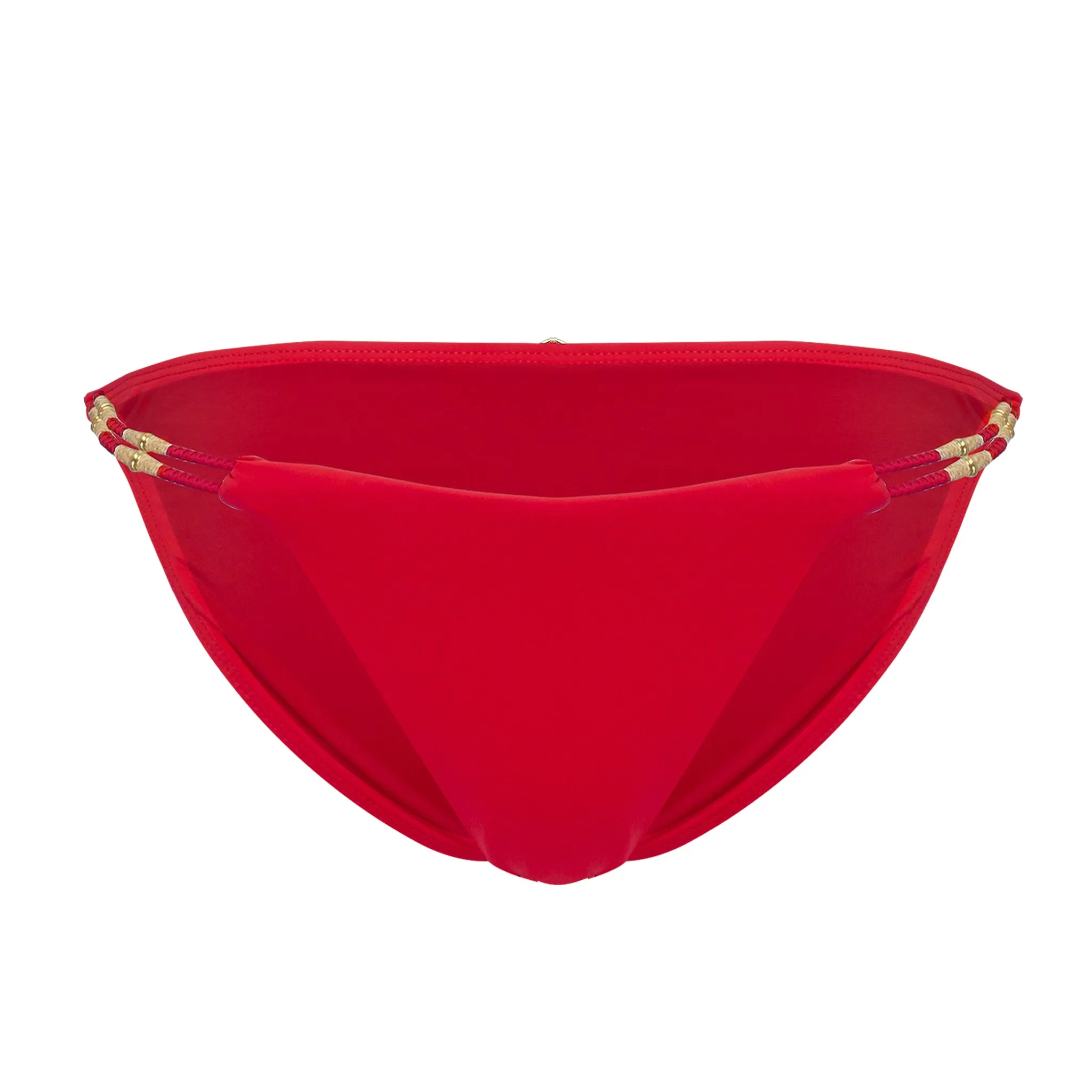 Solid Laura Detail Full Bottom Red sold by Sand Dollar