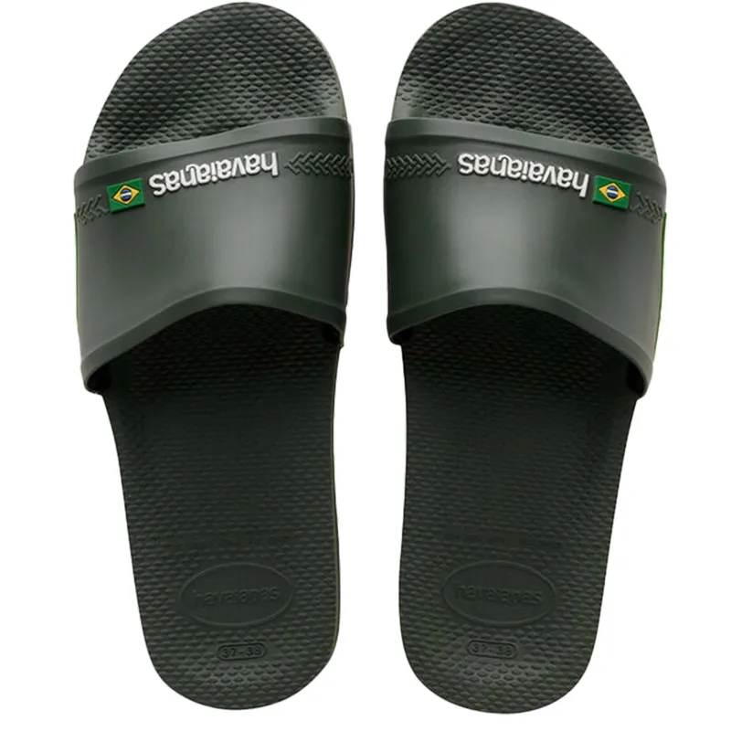 Havaianas Mens Brasil Sliders Black made by Havaianas