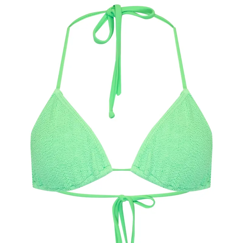 Jamaica Triangle Bikini Top Jungle Green made by Sand Dollar