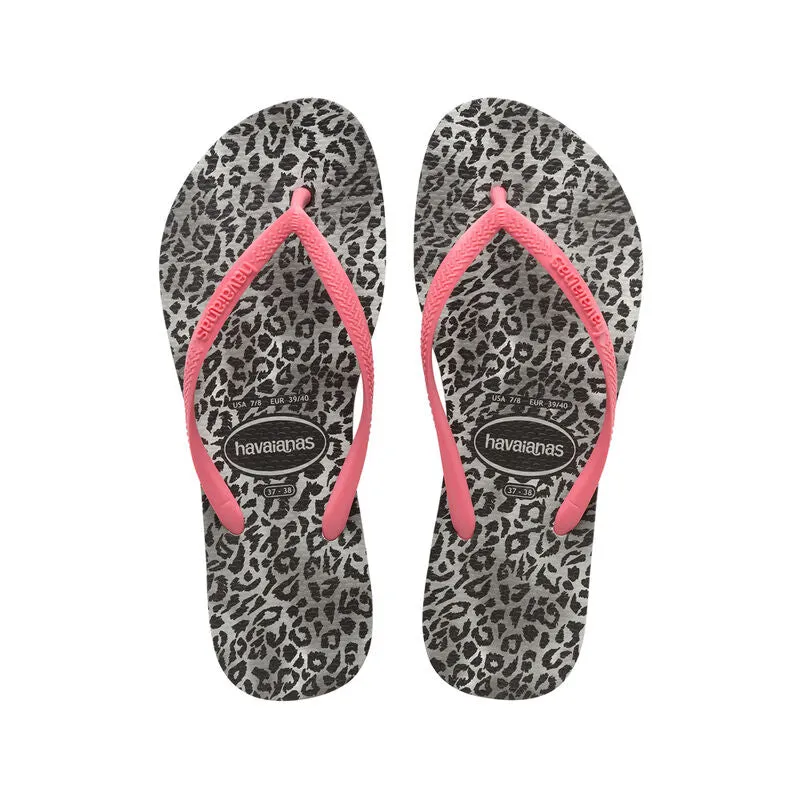 Havaianas Slim Leopard Black/Pink made by Havaianas