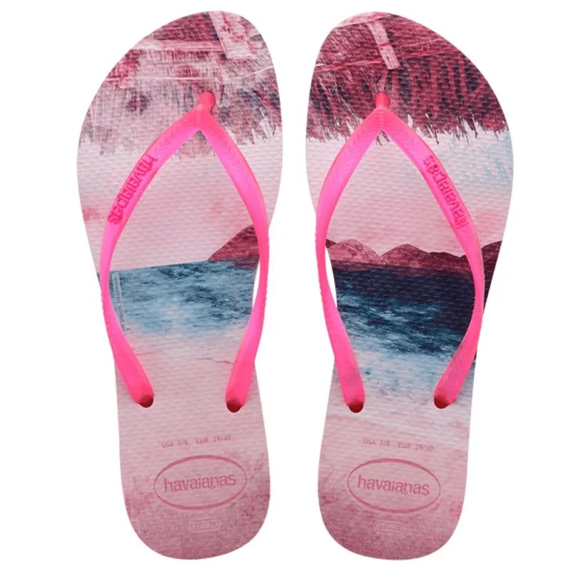 Havaianas Slim Print Candy Pink made by Havaianas