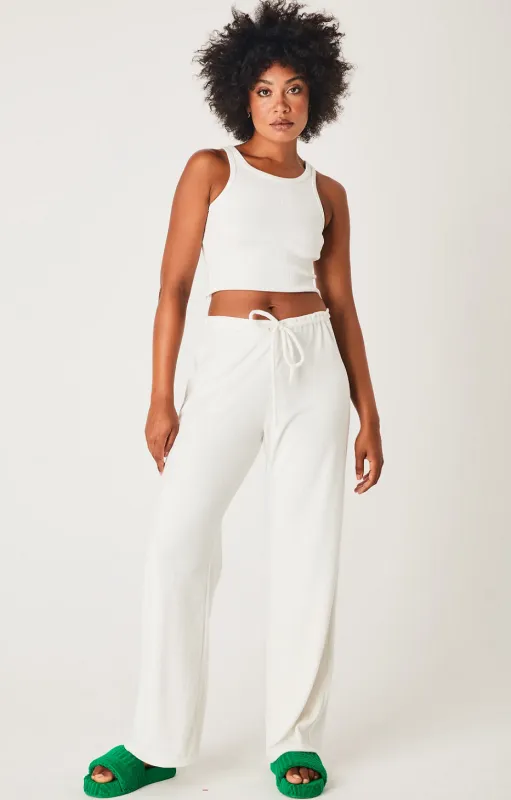 Terry Relaxed Pants White sold by Sand Dollar