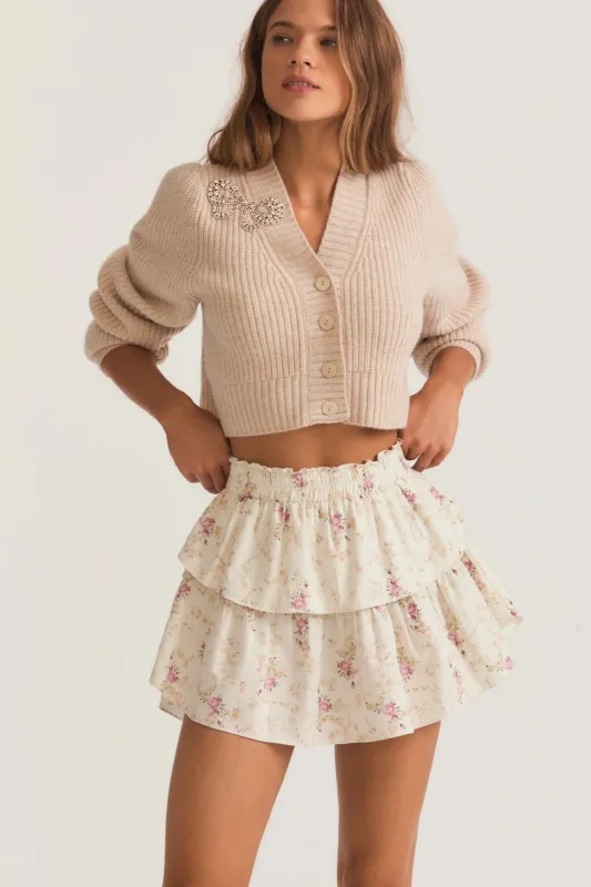 Womens Floral Mini Skirt sold by Sand Dollar