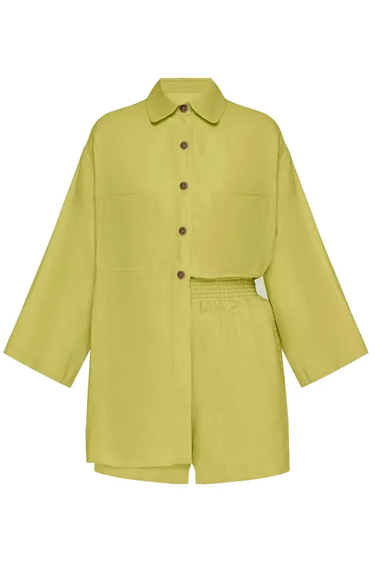 Top And Short Set Yellow made by Sand Dollar