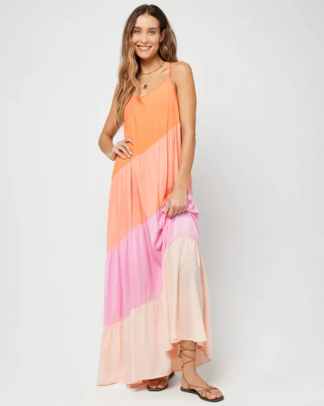 Leona Dress Peche Punch made by l*space