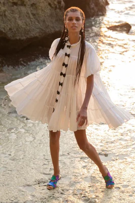 Jaquetta Mini Plain Dress Milky White sold by Sand Dollar