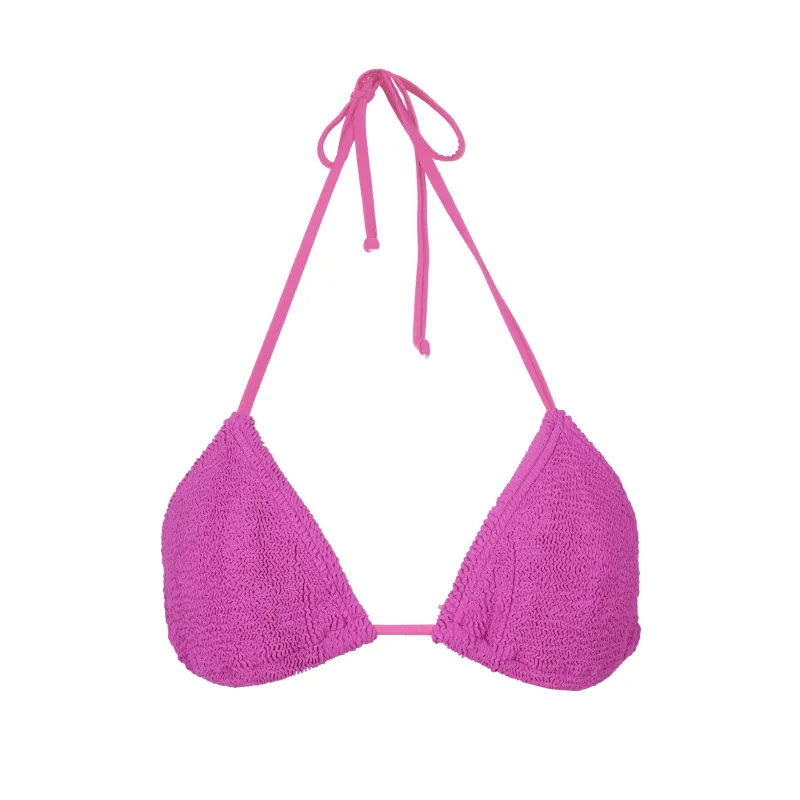 Jamaica Triangle Bikini Top Cerise made by Sand Dollar