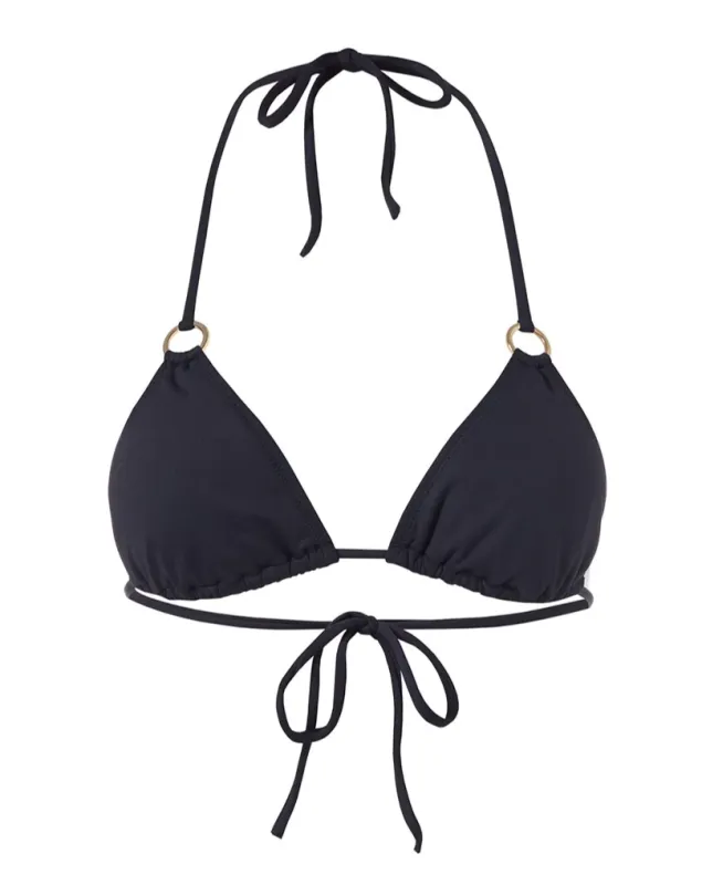 St Barts Black Bikini Top sold by Sand Dollar