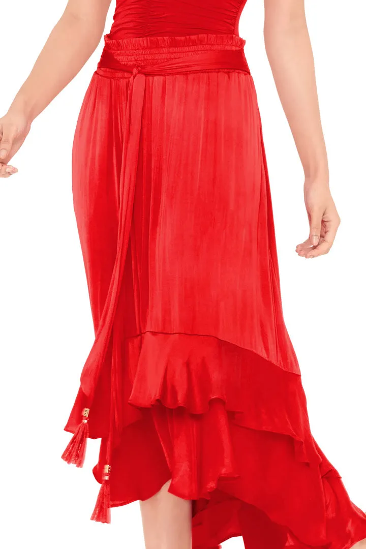 Multiway Red Maxi Beach Skirt sold by Sand Dollar product image thumbnail 3