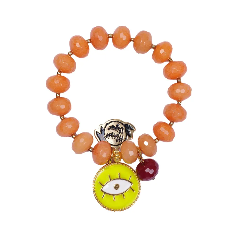 Sun Colour Bracelet Orange/Neon Yellow made by Sand Dollar