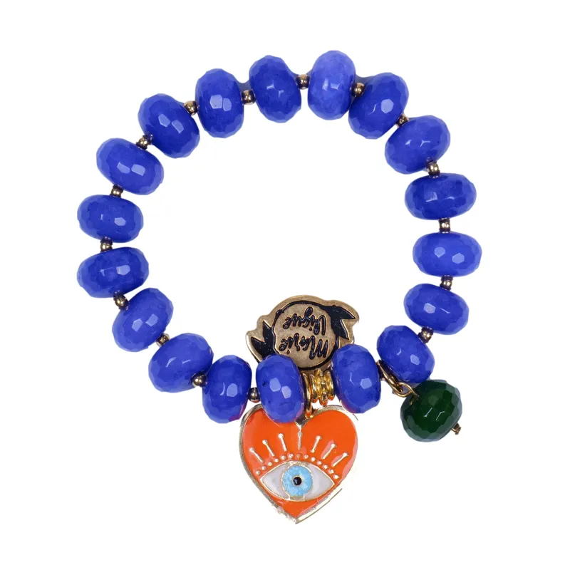Sun Colour Bracelet Blue/Orange made by Sand Dollar