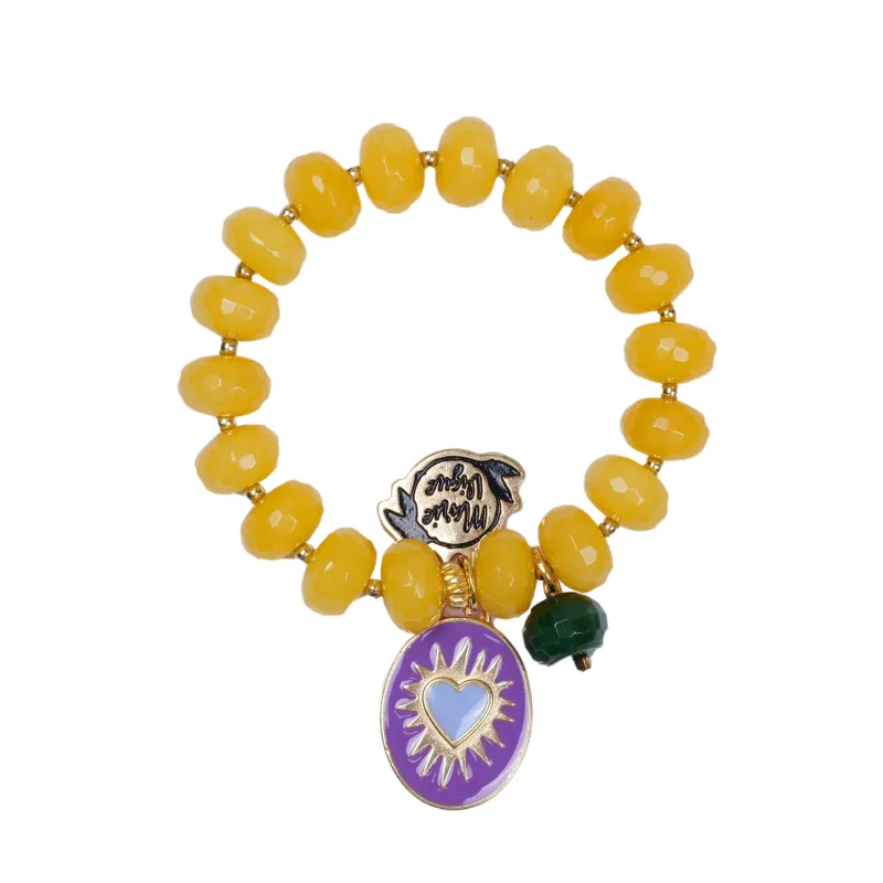 Sun Colour Bracelet Yellow/Lilac sold by Sand Dollar