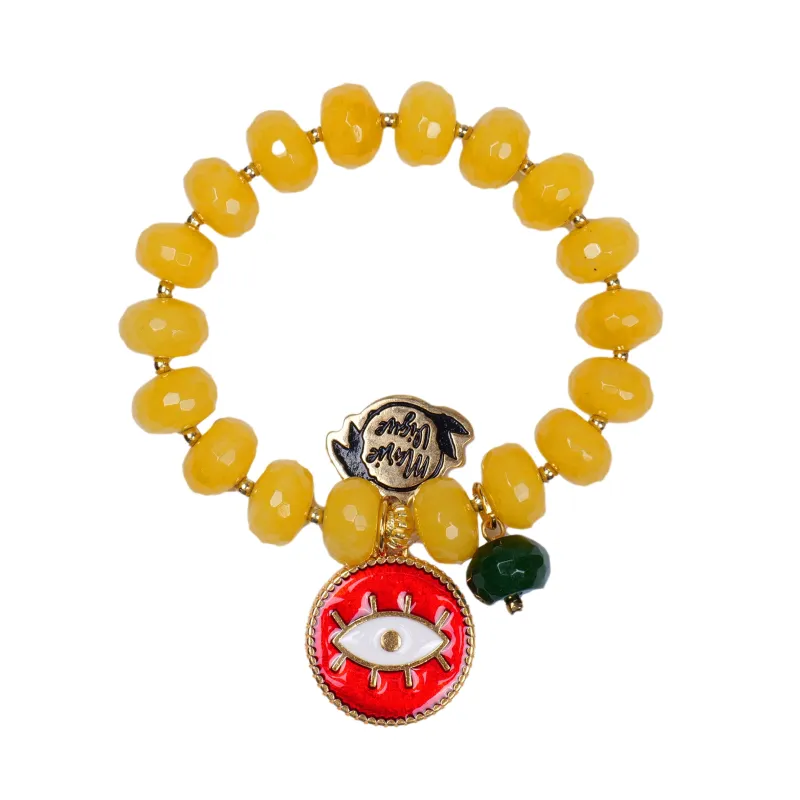 Sun Colour Bracelet Yellow/Red made by Sand Dollar