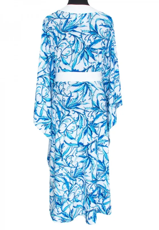 Kimono Long Spring Summer Royal Blue made by Sand Dollar