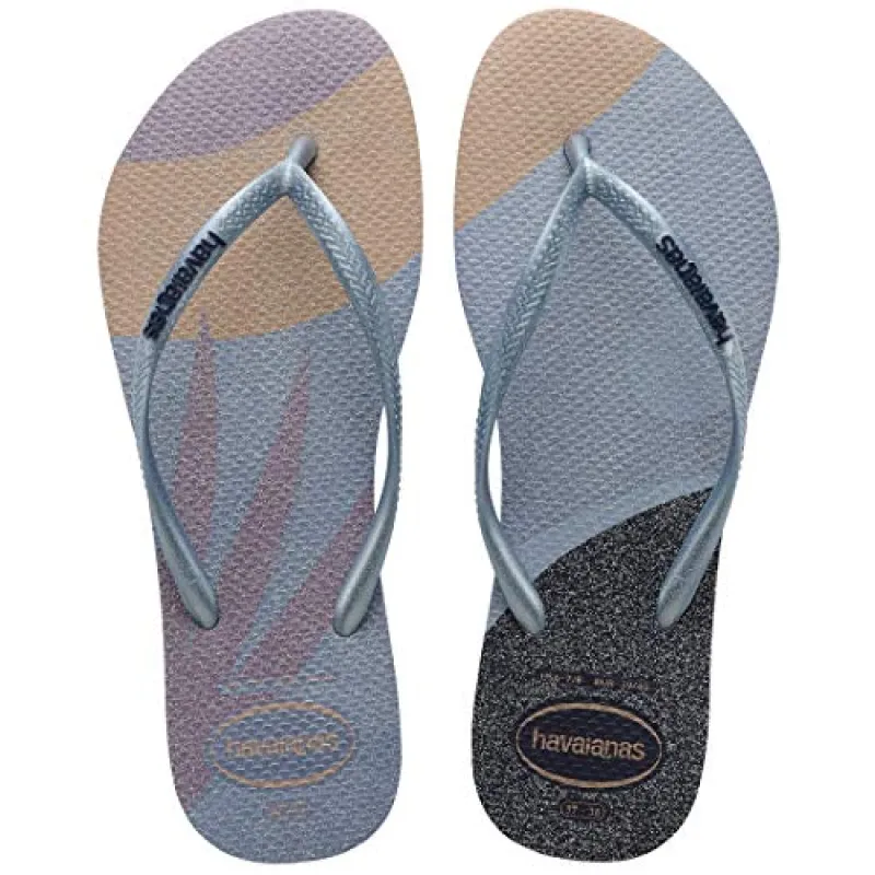 Havaianas Chinelo Slim Palette Glow Ashley Blue sold by Sand Dollar