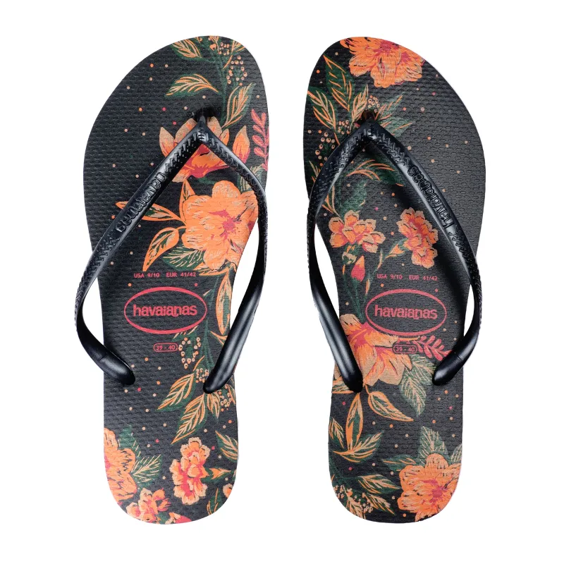 Havaianas Slim Organic Black/Dark Grey made by Havaianas