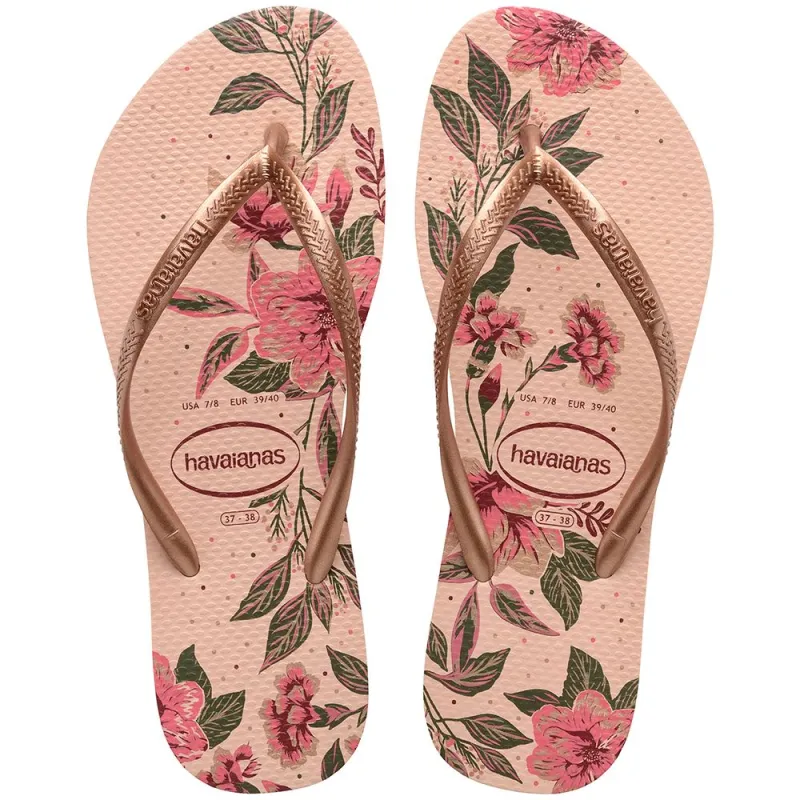Havaianas Slim Organic Ballet Rose/Golden Blush sold by Sand Dollar