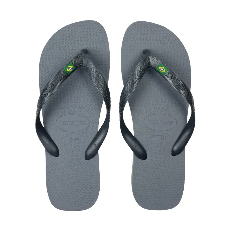 Brasil Flip Flops Steel Grey made by Havaianas