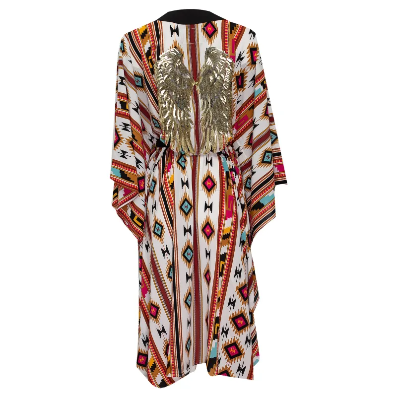 Bohemian Aztec Tunic made by Sand Dollar