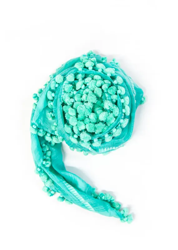 Dupatta Plain Shawl, Lagoon made by Matta