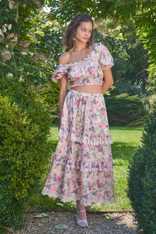 Naila Skirt Veiled Kiss made by LoveShackFancy