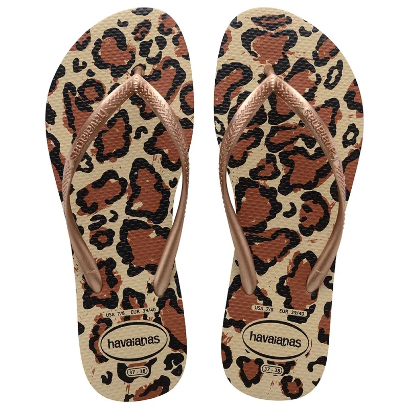 Havaianas Slim Animal Sand Grey/Rose Gold sold by Sand Dollar