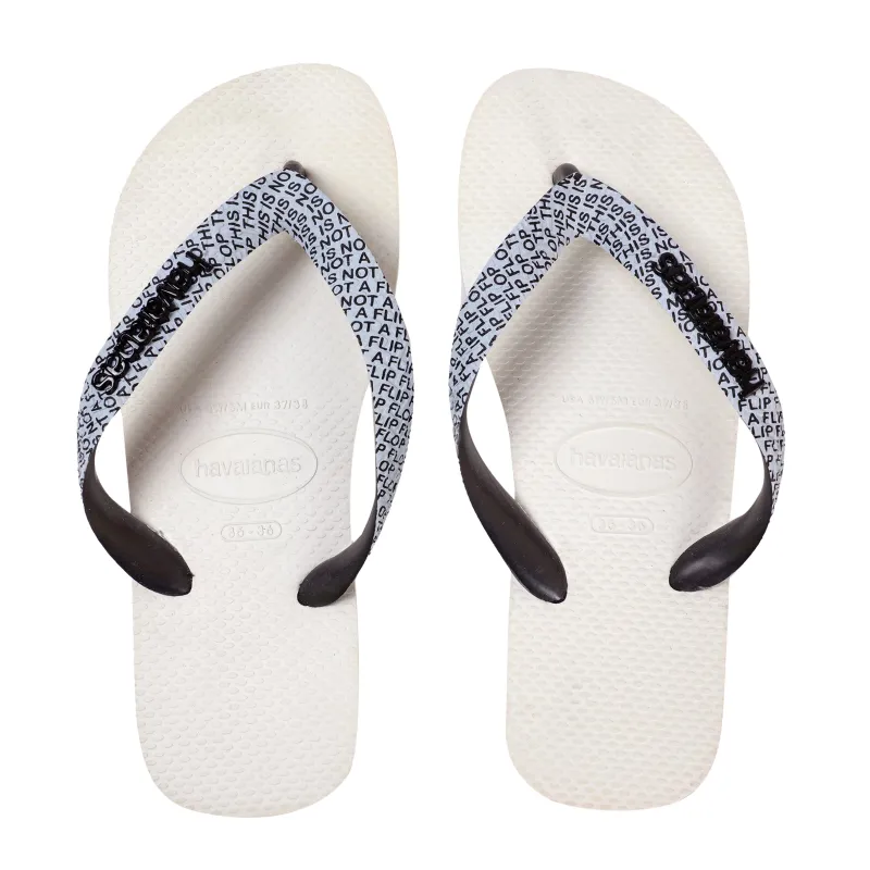 Havaianas Top Bold White made by Sand Dollar
