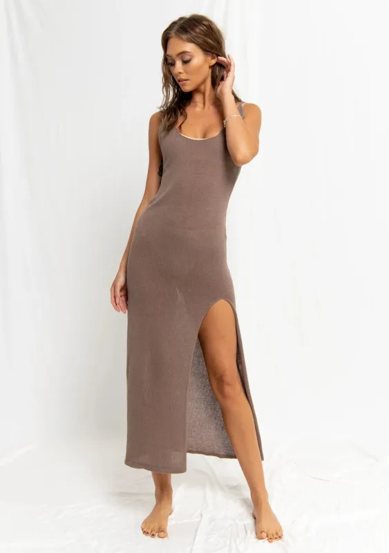 Shani Dress Fawn made by Sand Dollar