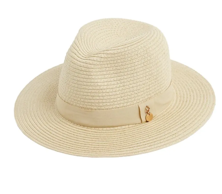Fedora Hat Cream/Beige sold by Sand Dollar