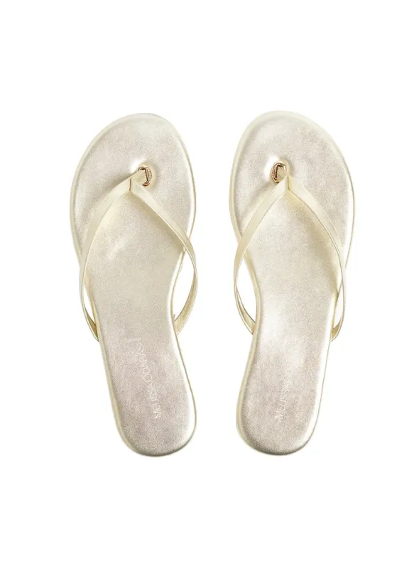 Sandals Gold made by Melissa Odabash