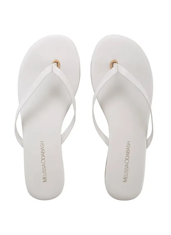 Sandals White Matte made by Melissa Odabash