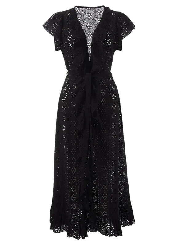 Brianna Long Kaftan Black made by Melissa Odabash