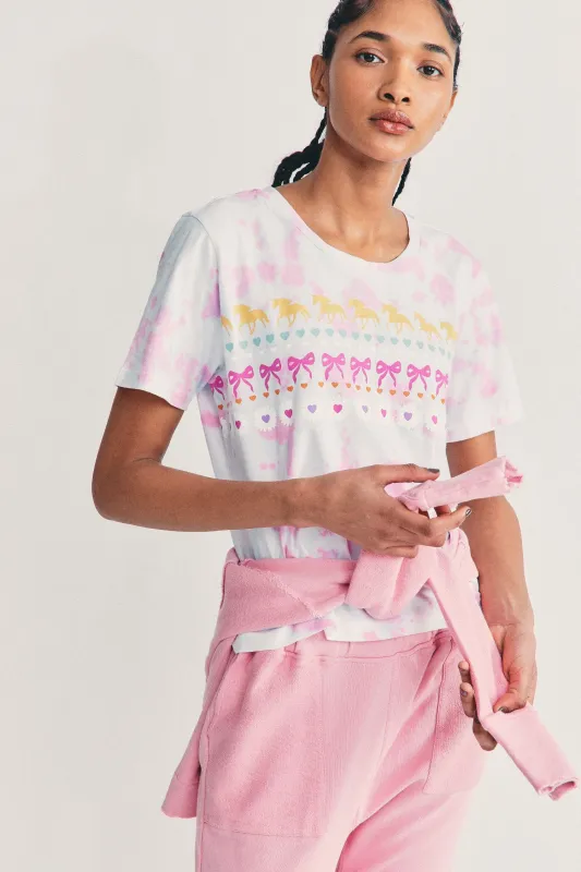 Womens Tie Dye T Shirt made by LoveShackFancy