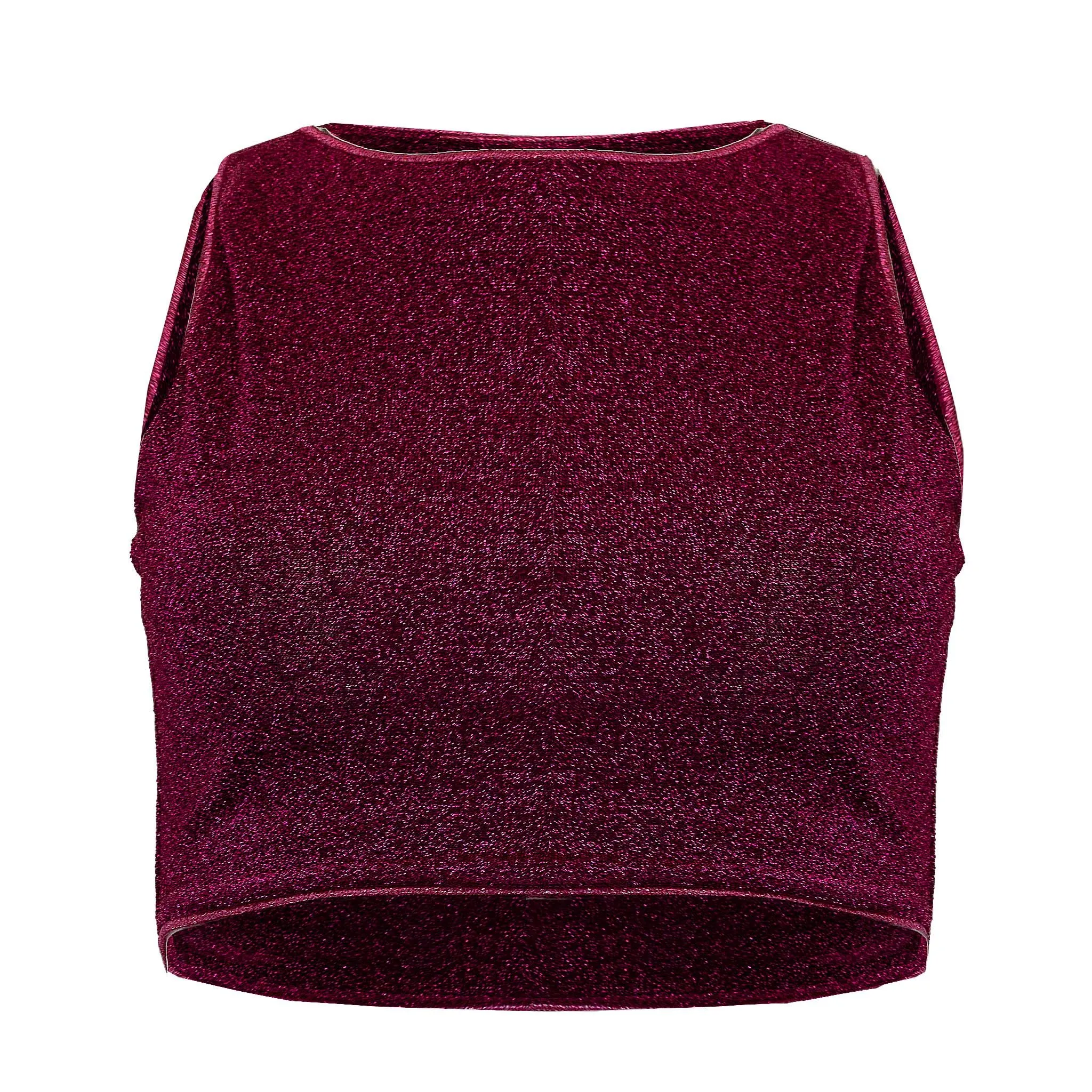 Lumiere Crop Top Dark Fuchsia sold by Sand Dollar