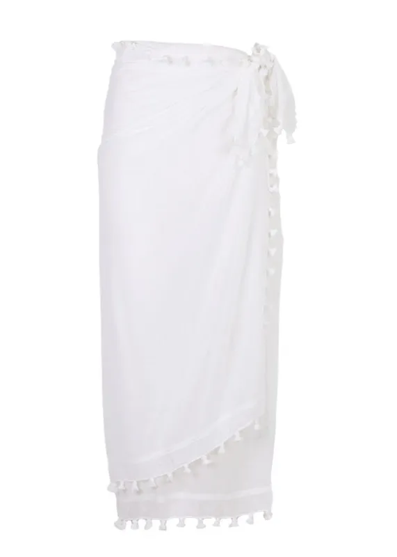 Pareo White made by Melissa Odabash