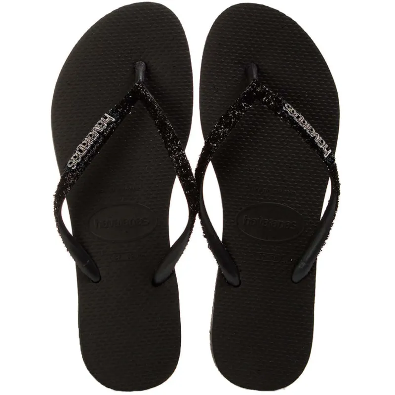 Havaianas Slim Glitter II Black/Dark Grey sold by Sand Dollar