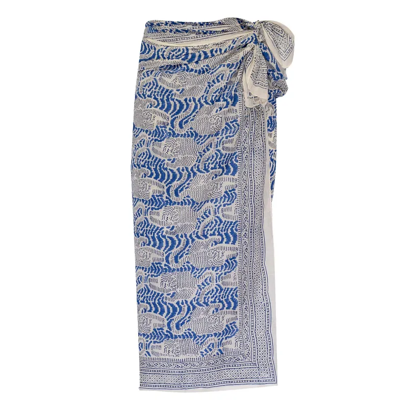 Tiger Pareo Blue made by Matta