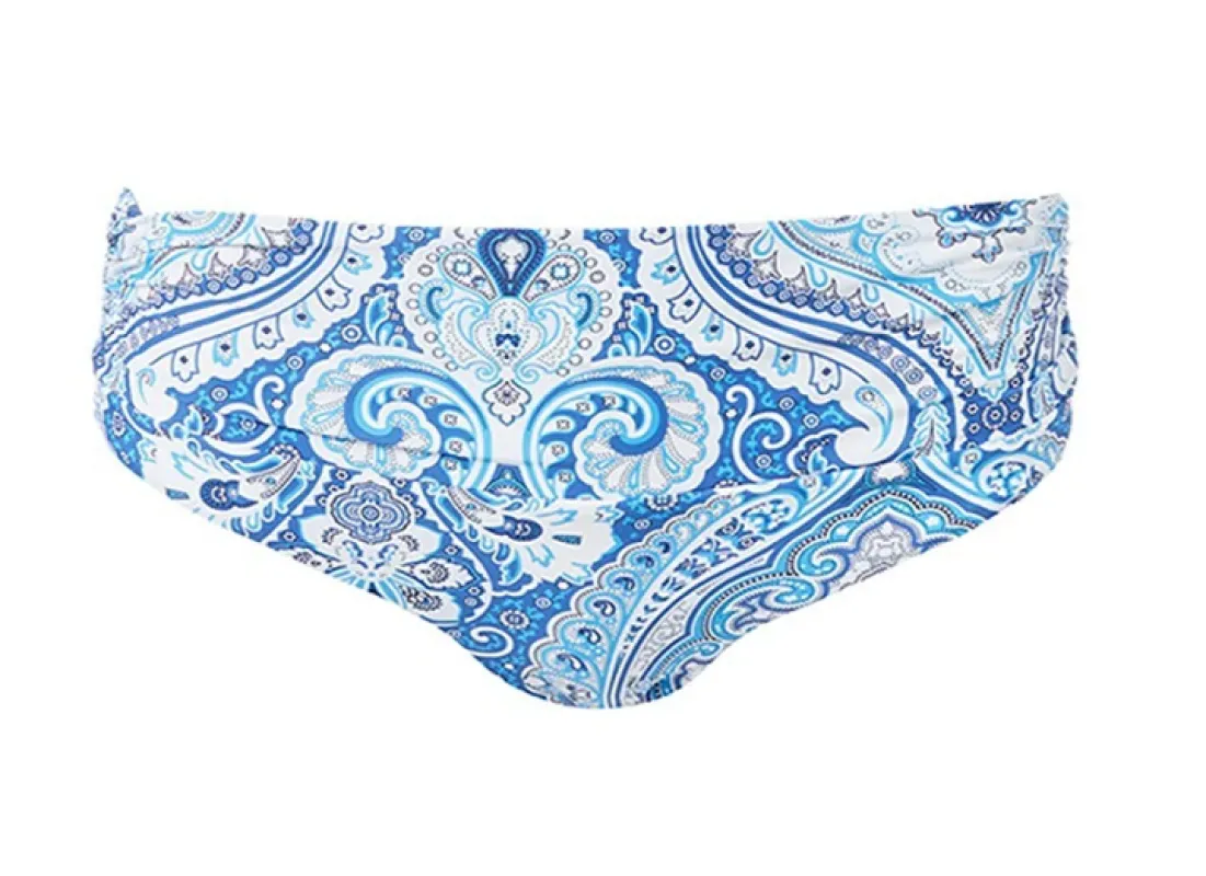 Bel Air Bikini Bottom Paisley Blue made by Melissa Odabash