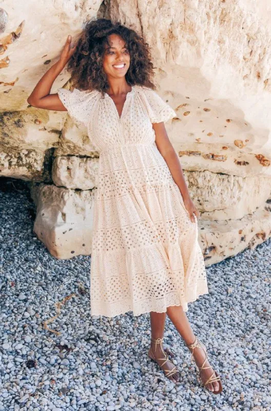 Persephone Midi Dress Blush sold by Sand Dollar