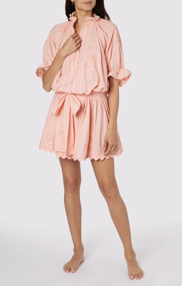 Poplin Blouson Dress With Ric Rac Embroidery Jaipur Pink sold by Sand Dollar product image thumbnail 5