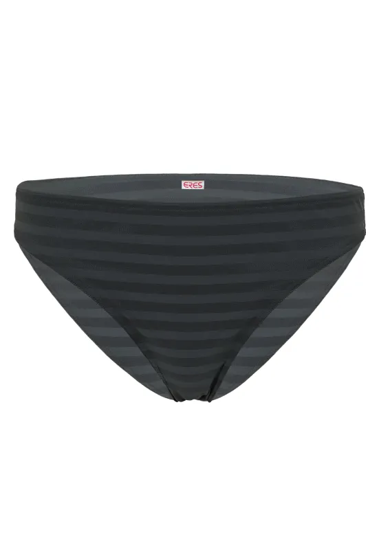 Low Rise Bikini Bottom in Black/Grey made by Eres