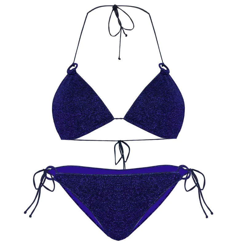 Lumiere Ring Microkini Bikini Set Blue made by Oséree