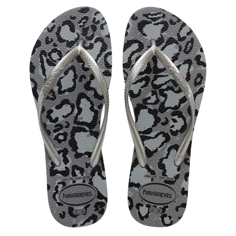 Havaianas Slim Animal Grey Aco Silver made by Havaianas