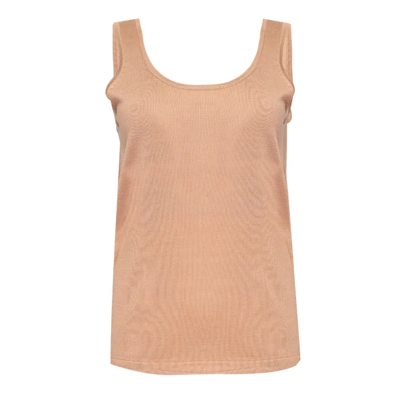 Solid Colour Tank Top Peach sold by Sand Dollar
