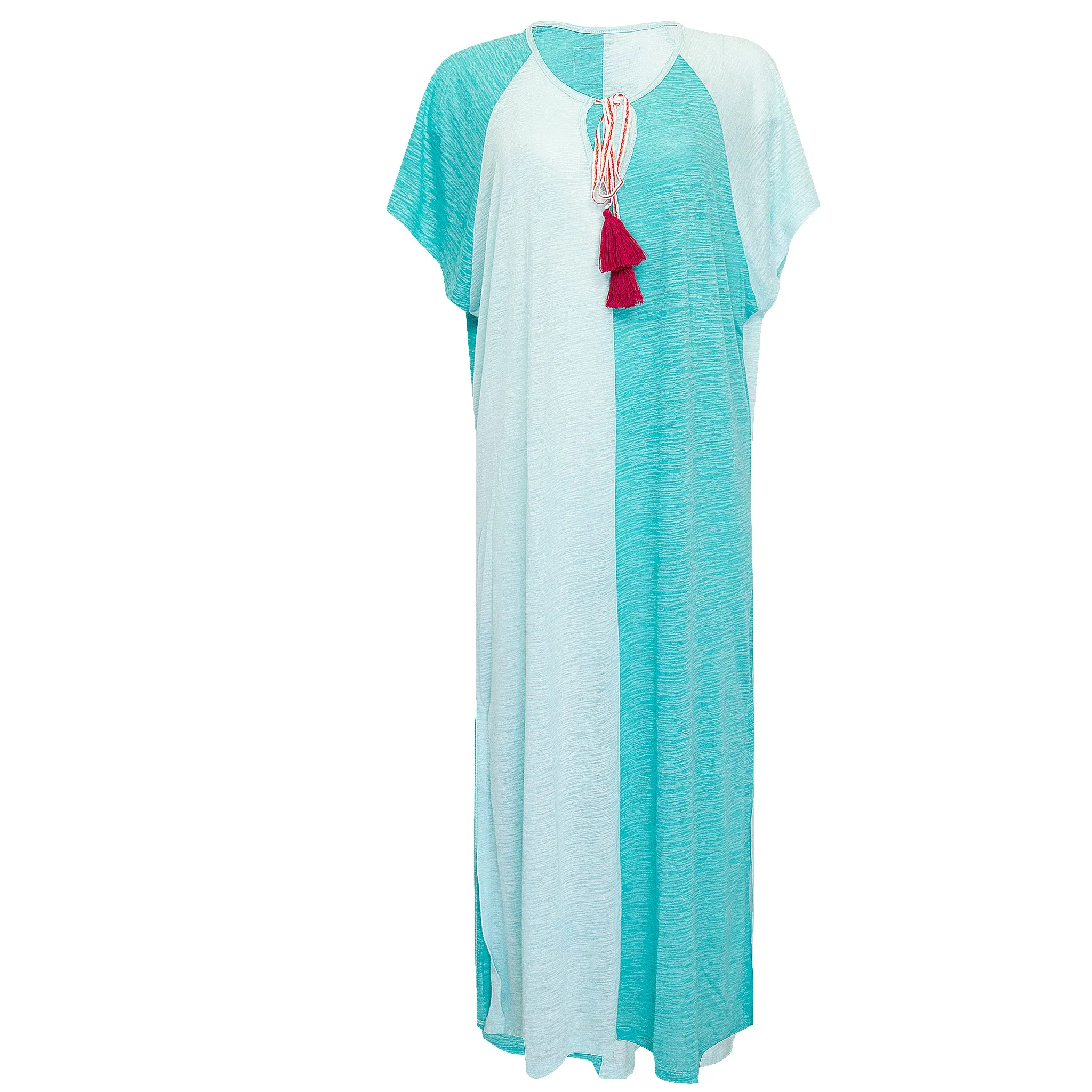 Colour Block Summer Dress - Two Tone Maxi Dress Aqua-Mint sold by Sand Dollar product image thumbnail 3