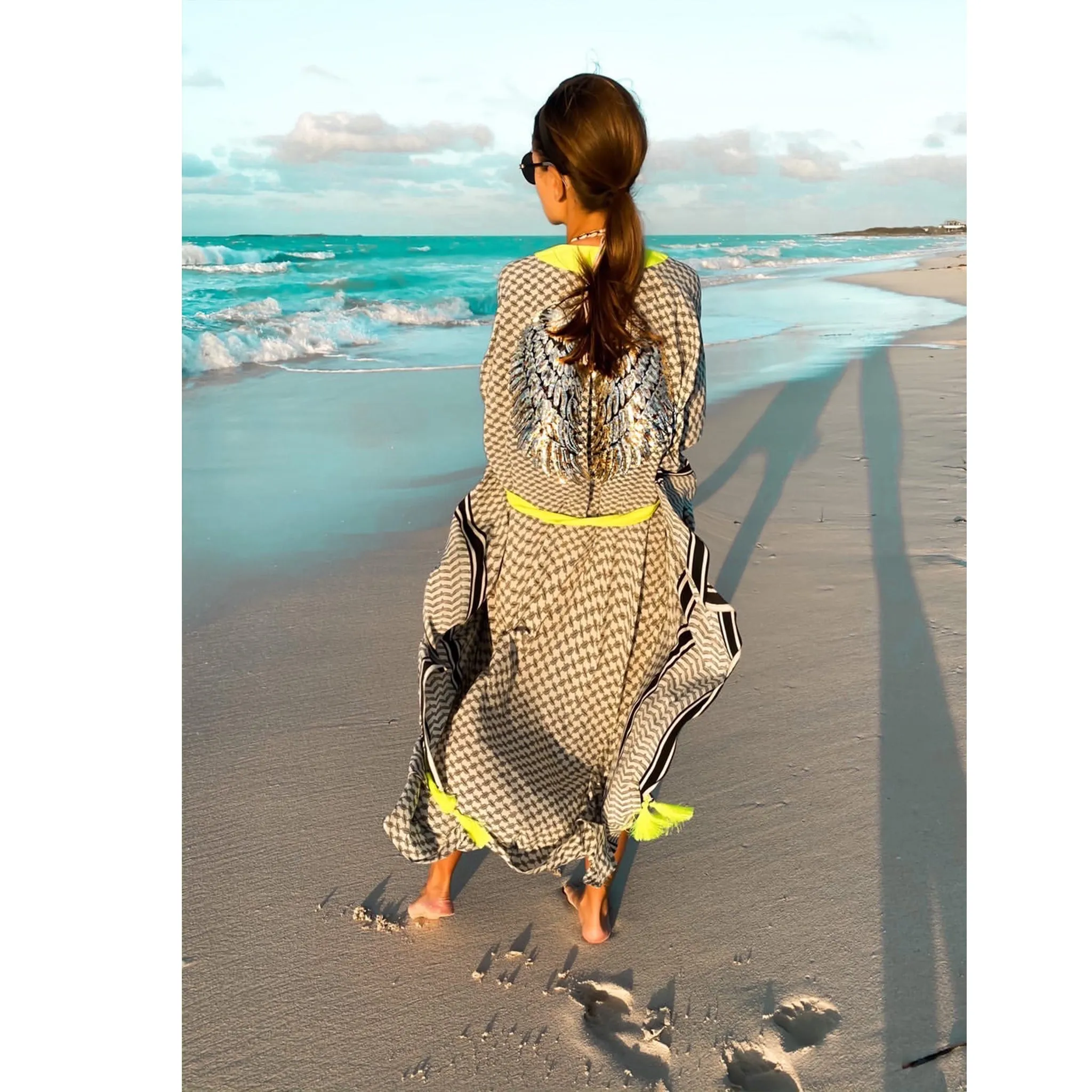 Silk Tunic Beach Cover Up sold by Sand Dollar product image thumbnail 4