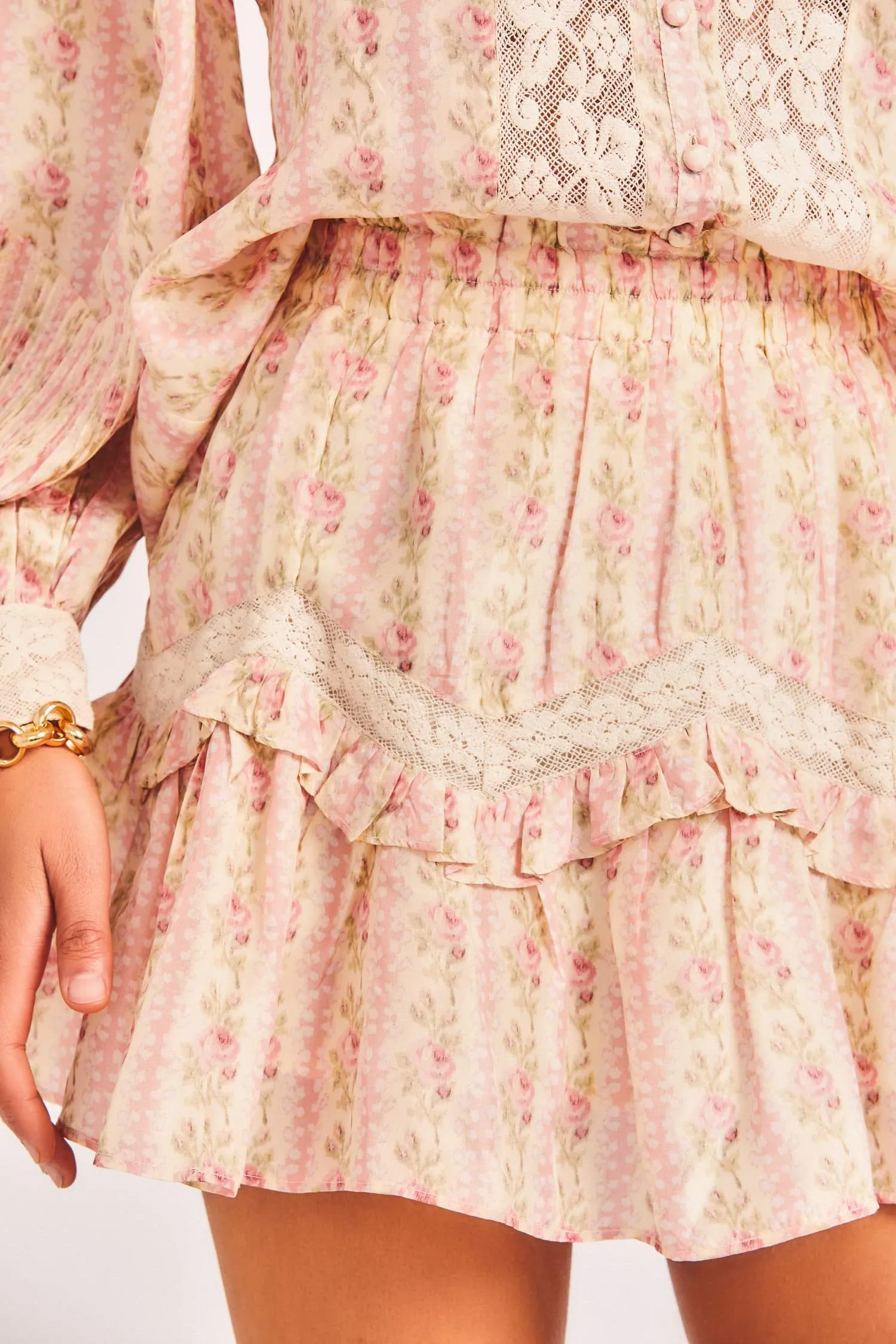 Mini Ruffle Skirt in Floral Print sold by Sand Dollar product image thumbnail 3